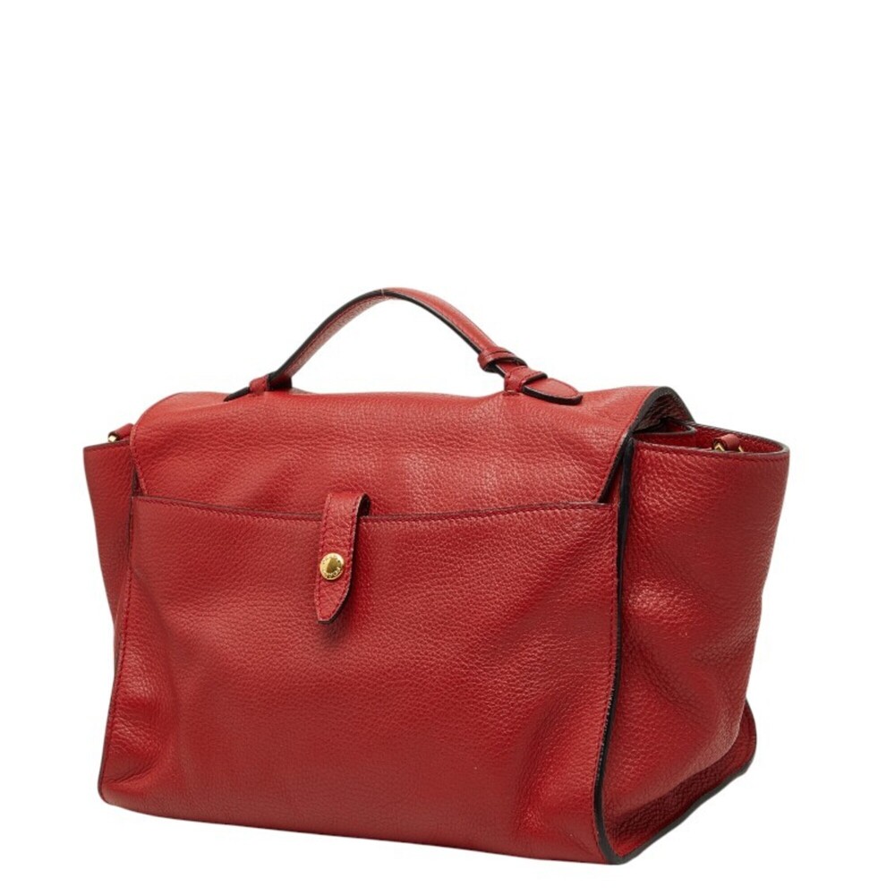 PRADA Red Leather Shoulder Bag - Picture 2 of 13